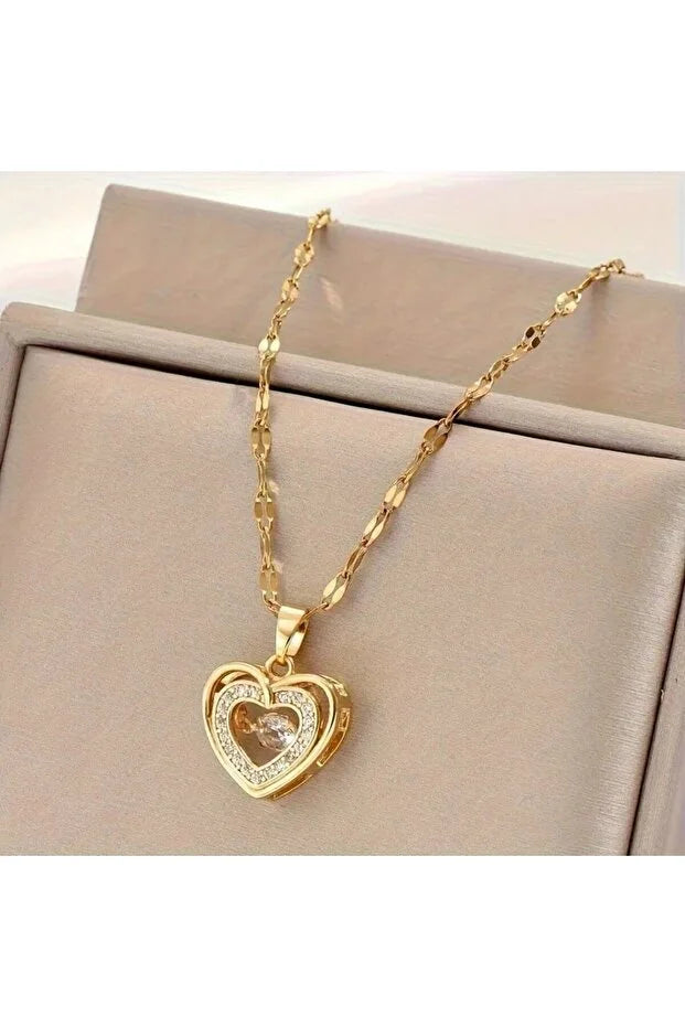 Marisa Women's Tree of Life Pendant Necklace | Stainless Steel Zirconia Charm | Anti-Tarnish Cute/Romantic Jewellery