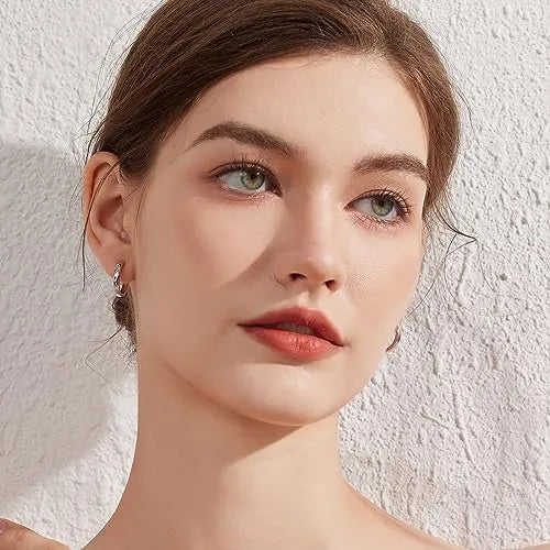 BAMOER 925 Sterling Silver Huggie Hoop Earrings | Gold Plated Minimalist Hoops | Fine Jewellery Multi-Piercing Set