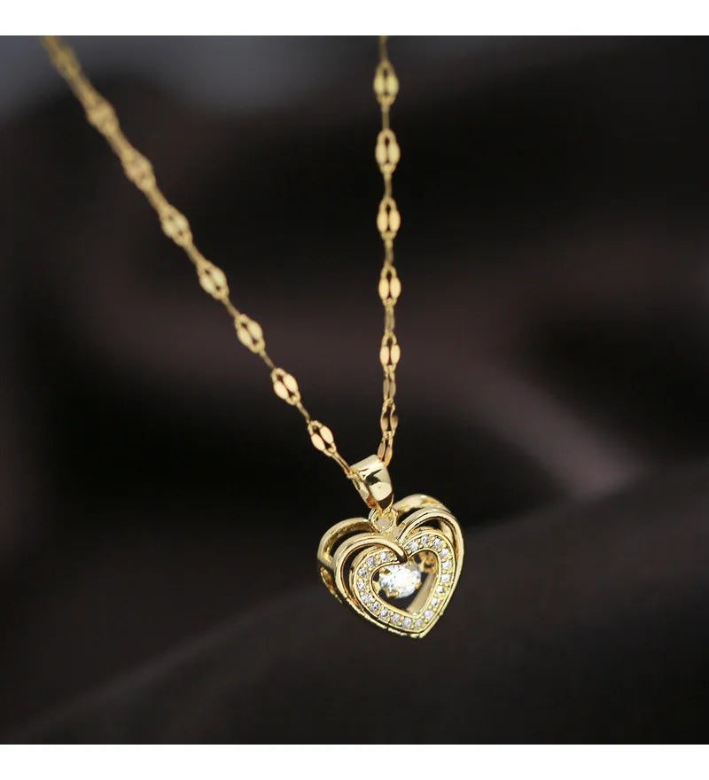 Marisa Women's Tree of Life Pendant Necklace | Stainless Steel Zirconia Charm | Anti-Tarnish Cute/Romantic Jewellery