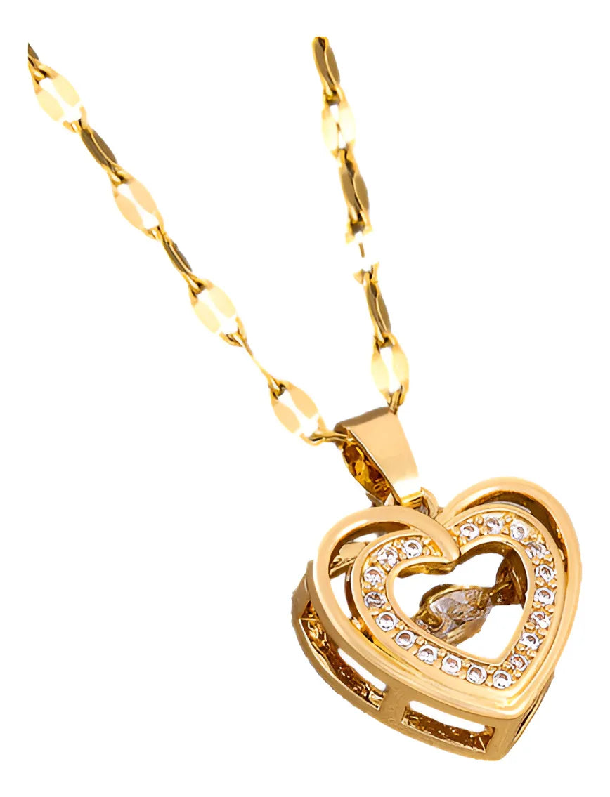 Marisa Women's Tree of Life Pendant Necklace | Stainless Steel Zirconia Charm | Anti-Tarnish Cute/Romantic Jewellery