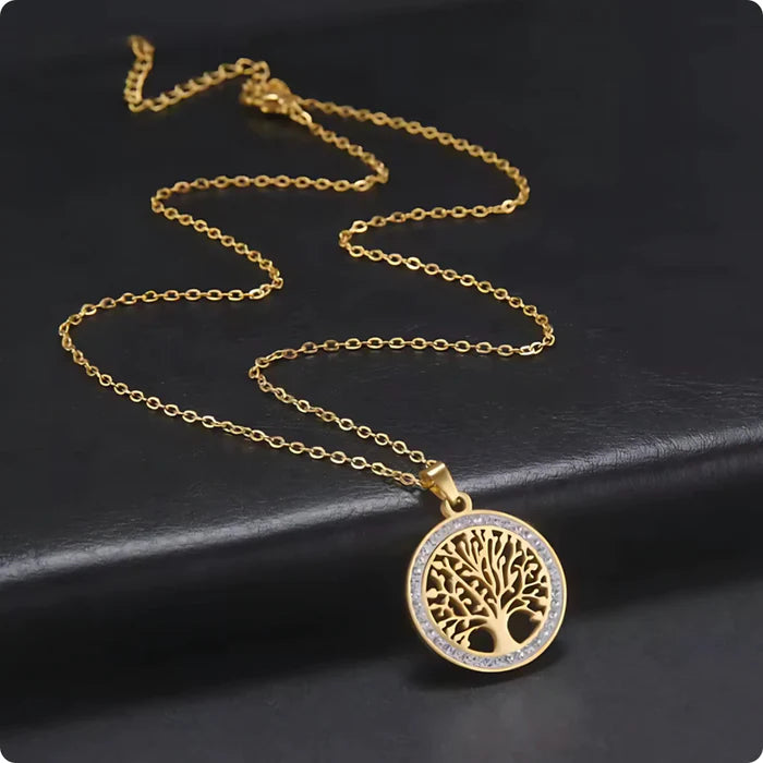 Minimalist Solitaire Pendant Necklace | Gold Plated Stainless Steel O-Chain | Unisex Office/Career Jewellery