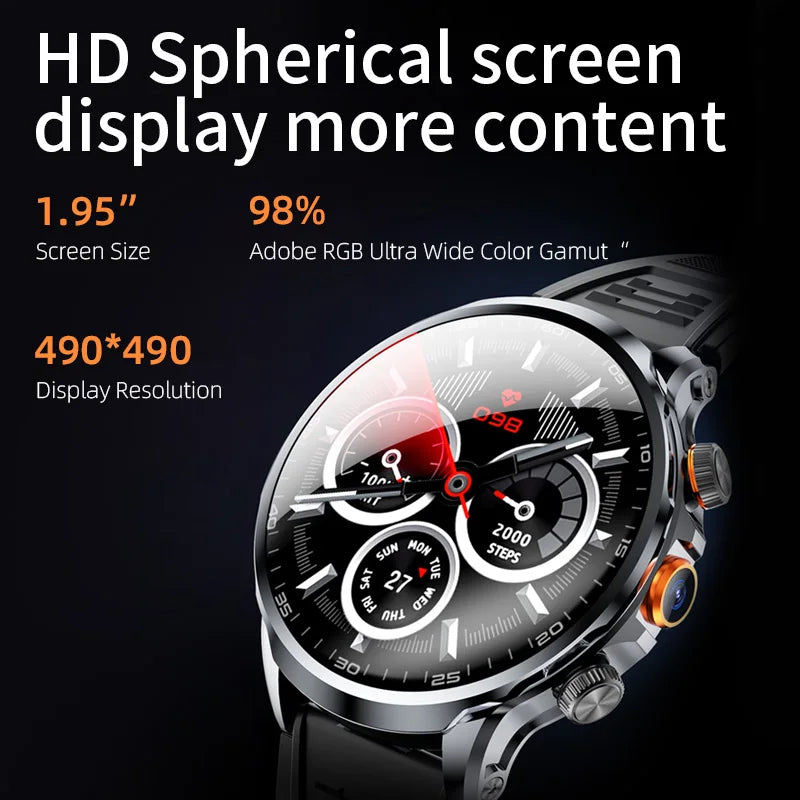Smartwatch ZESTBOLT H18 1.95 | 4G Android 10.0 | 8MP Camera | GPS | 256GB ROM | Steel Bracelet | Wi-Fi