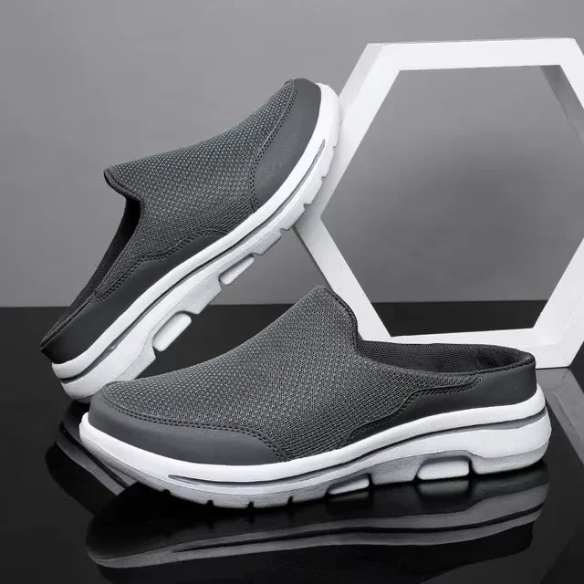 Ngouxm Men's Air Mesh Clog Slipper | Slip-On Backless Shoe | Lightweight EVA Outsole | Summer Breathable