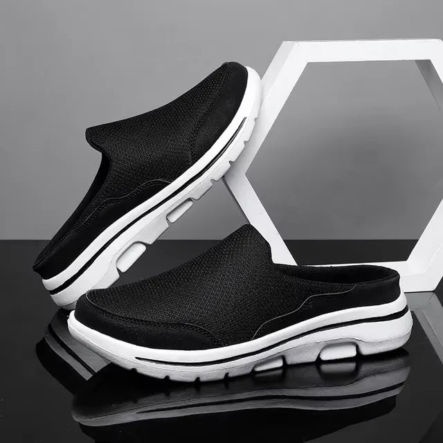 Ngouxm Men's Air Mesh Clog Slipper | Slip-On Backless Shoe | Lightweight EVA Outsole | Summer Breathable
