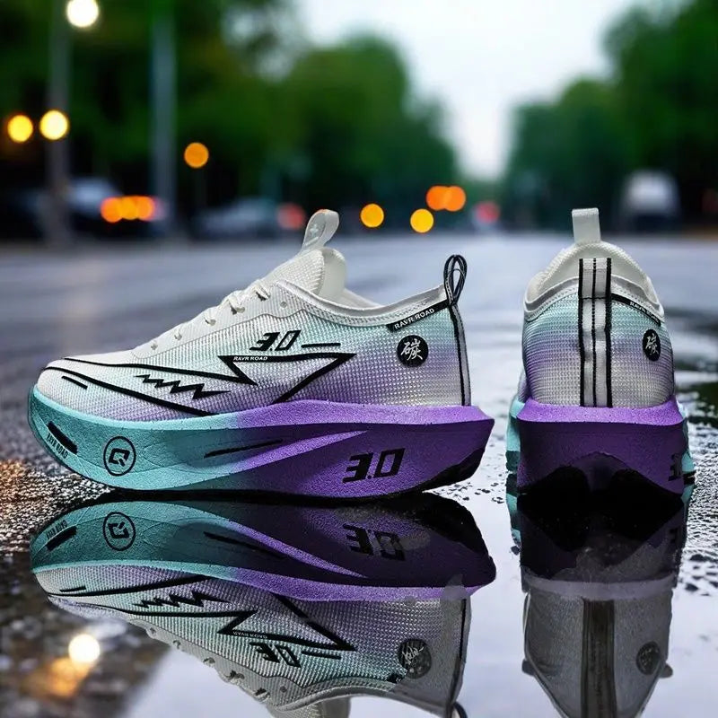 LETCOMFIT RAVR ROAD Men's Running Shoes | Lightweight Air Mesh | High Propulsion Outsole | Breathable Sneaker