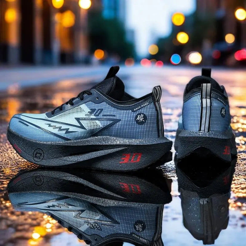 LETCOMFIT RAVR ROAD Men's Running Shoes | Lightweight Air Mesh | High Propulsion Outsole | Breathable Sneaker