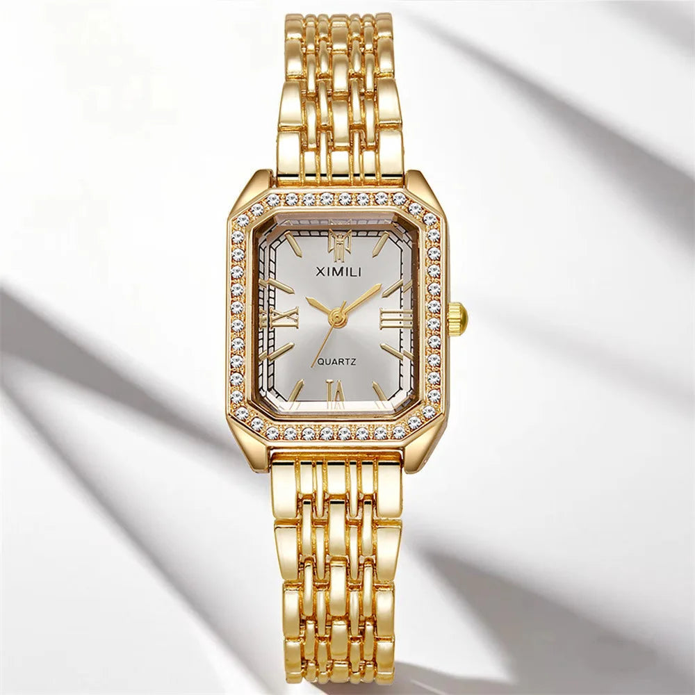 XIMILI 2025 Premium Women's Watch - Luxury Gold, Quartz Movement and Crystal Design