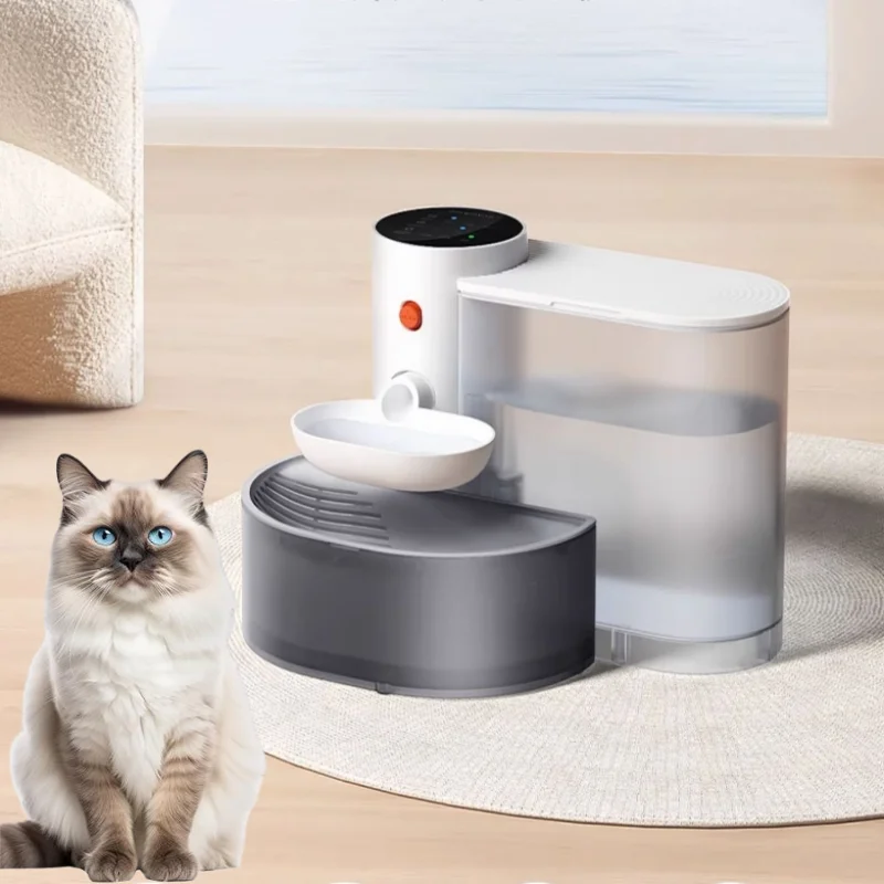 Smart Pet Water Fountain & Timed Feeder Combo (3L) | Programmable ABS Dispenser with LCD Display for Cats & Dogs