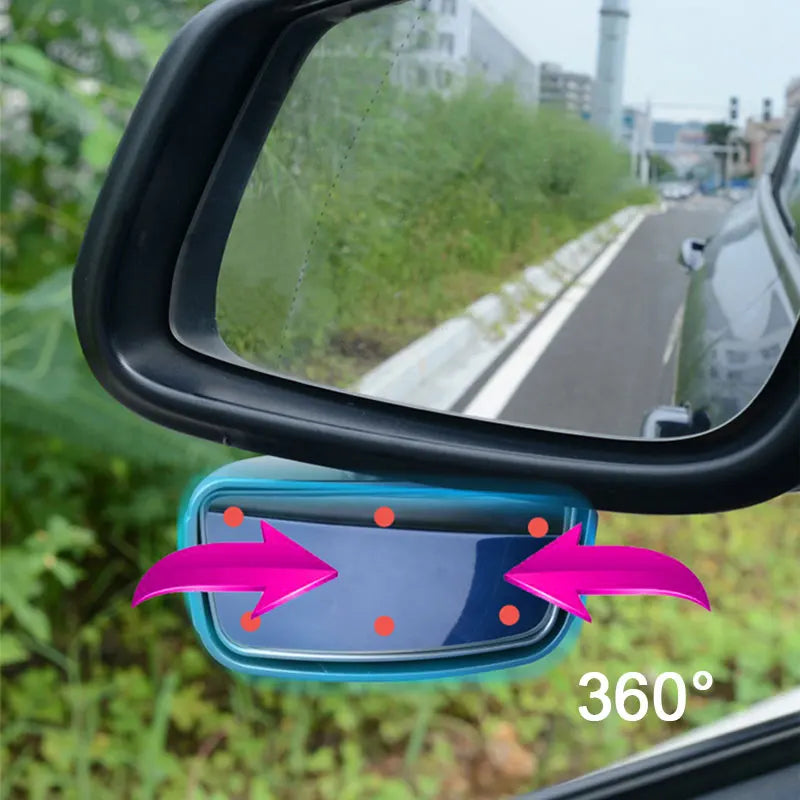 Auxiliary Blind Spot Mirror 360° Rearview Mirror | Parking Mirror for Front Wheel SEAMETAL