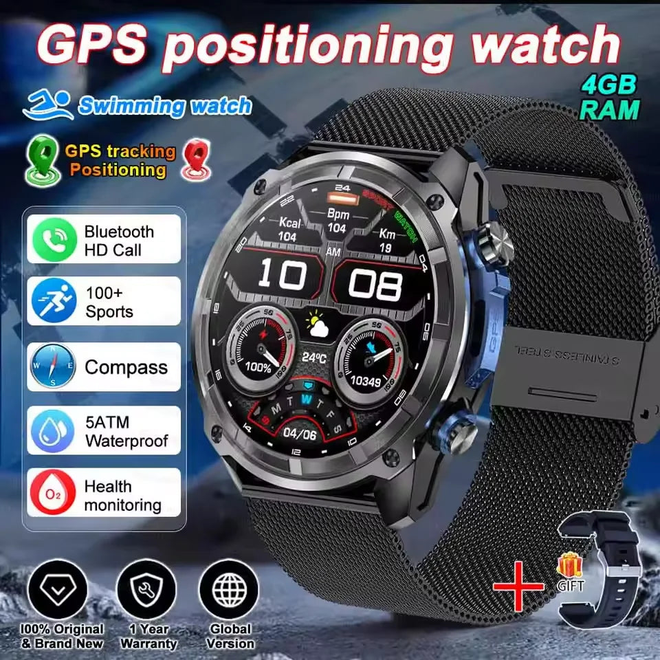 Smartwatch with GPS | PENGAGAR DT G1 – 1.43” AMOLED screen | Water resistant up to 5 ATM | Battery lasts up to 10 days | Bluetooth calling and Alexa compatible