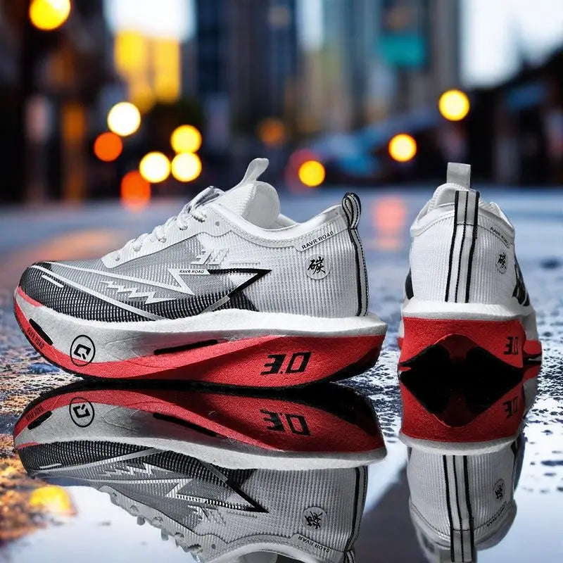 LETCOMFIT RAVR ROAD Men's Running Shoes | Lightweight Air Mesh | High Propulsion Outsole | Breathable Sneaker