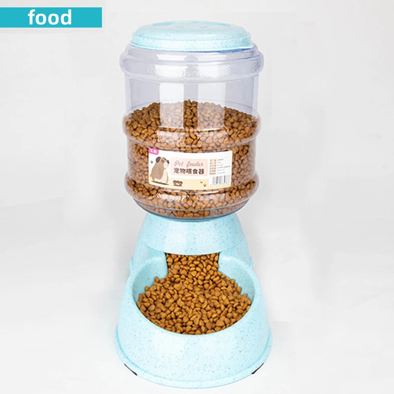 3.8L Gravity Automatic Pet Feeder & Waterer for Dogs & Cats | Non-Electric Dispenser