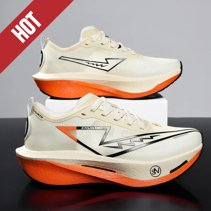 ADMAR CHUNTA Elite Men's Running Shoes | Neon Green Graffiti Sole | Lightweight & Breathable | Spring/Autumn Sneaker