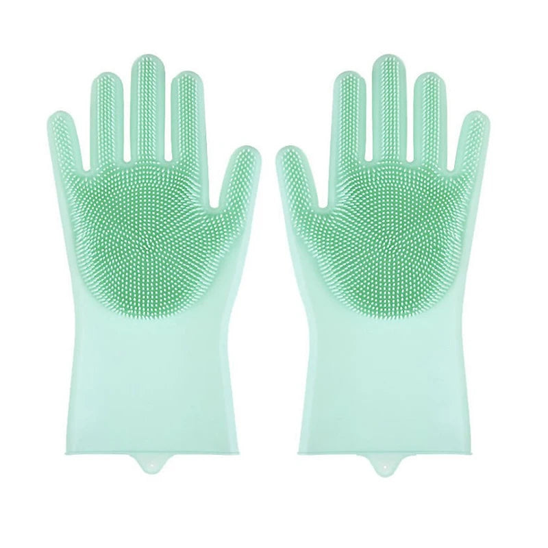 Eco-Friendly Silicone Pet Grooming Gloves | Deshedding, Bathing & Cleaning Mitts | Heat Resistant Multi-Purpose