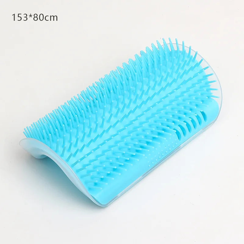 Self-Grooming Cat Corner Massager | Efficient Hair Removal Brush | Detachable Plastic Cat Grooming Comb
