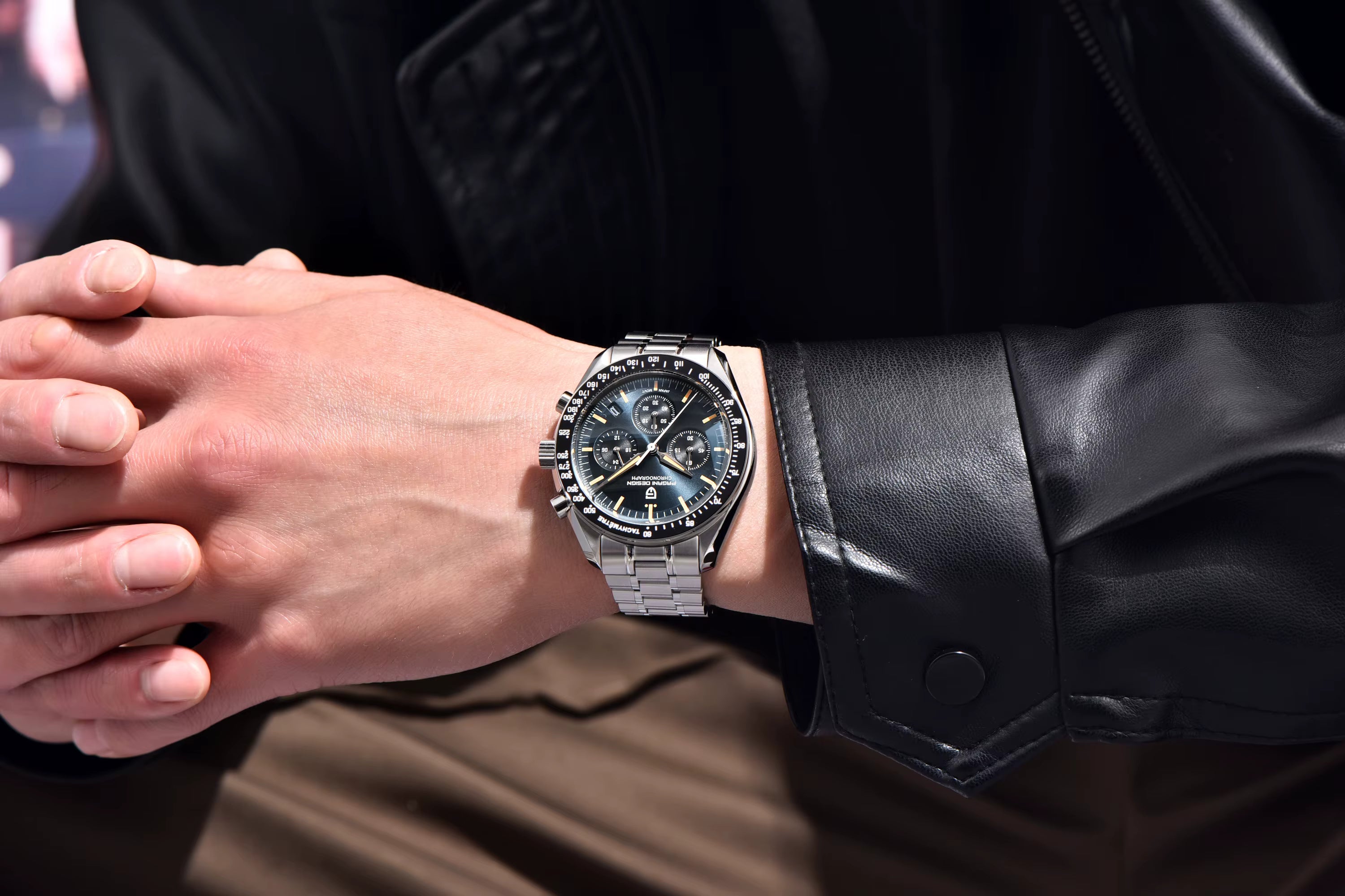 PAGANI DESIGN PD-1701 Quartz Chronograph for Men | Sapphire Crystal | 10Bar (100M) Water Resistant