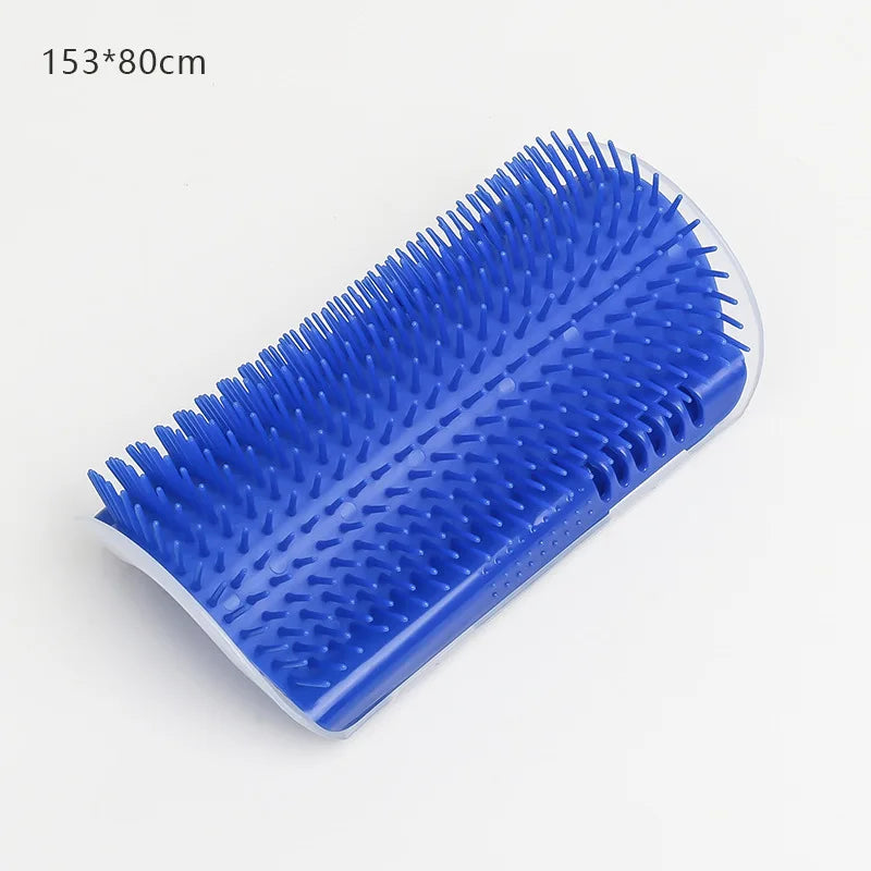 Self-Grooming Cat Corner Massager | Efficient Hair Removal Brush | Detachable Plastic Cat Grooming Comb
