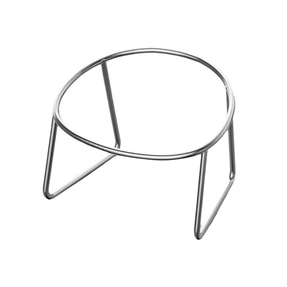 304 Stainless Steel Elevated Cat Food Bowl | 15° Tilted Design for Spine Protection | Anti-Skid Puppy Feeder