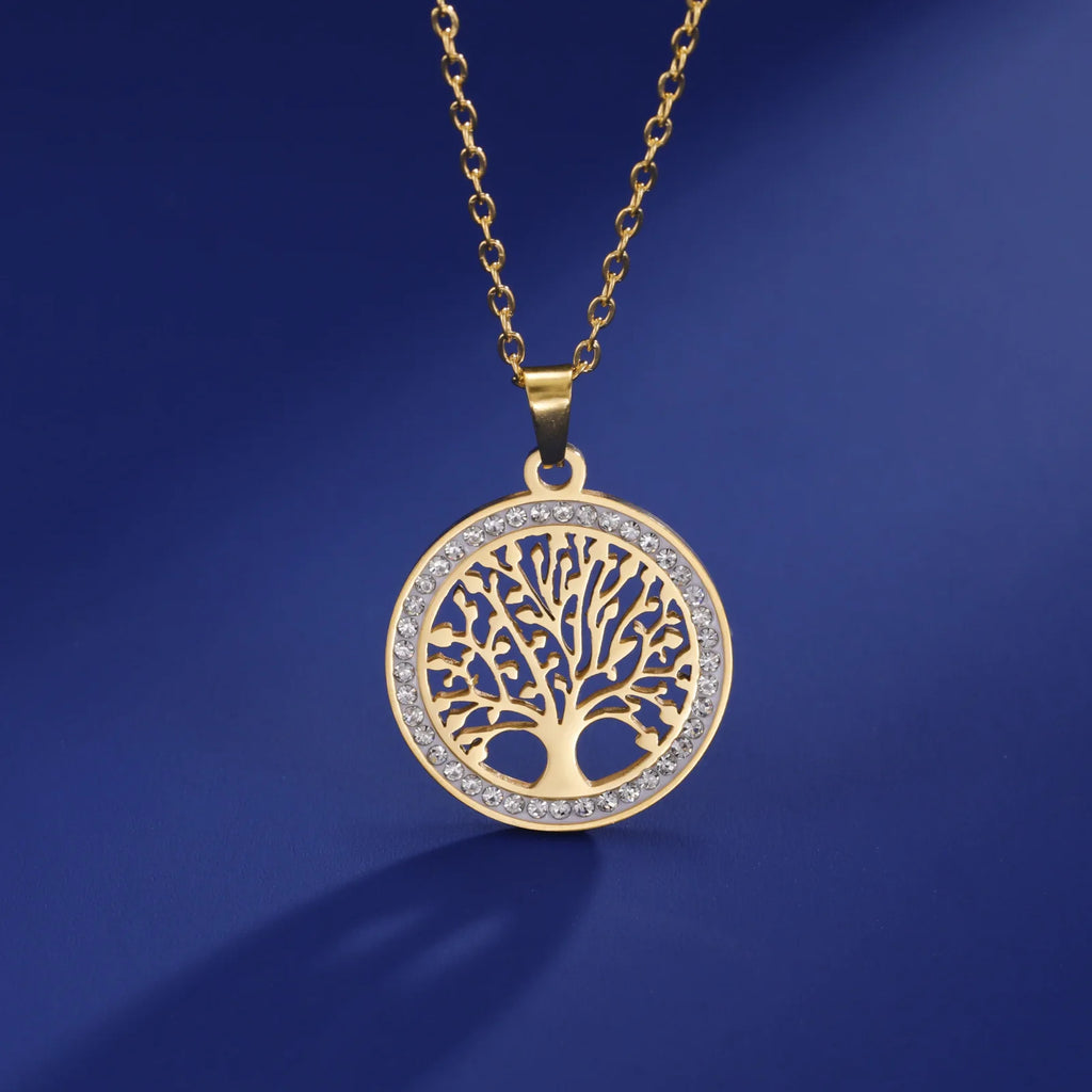 Minimalist Solitaire Pendant Necklace | Gold Plated Stainless Steel O-Chain | Unisex Office/Career Jewellery