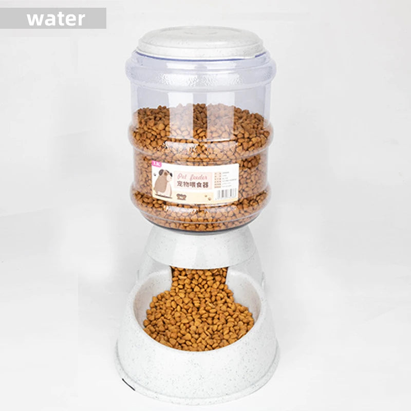 3.8L Gravity Automatic Pet Feeder & Waterer for Dogs & Cats | Non-Electric Dispenser