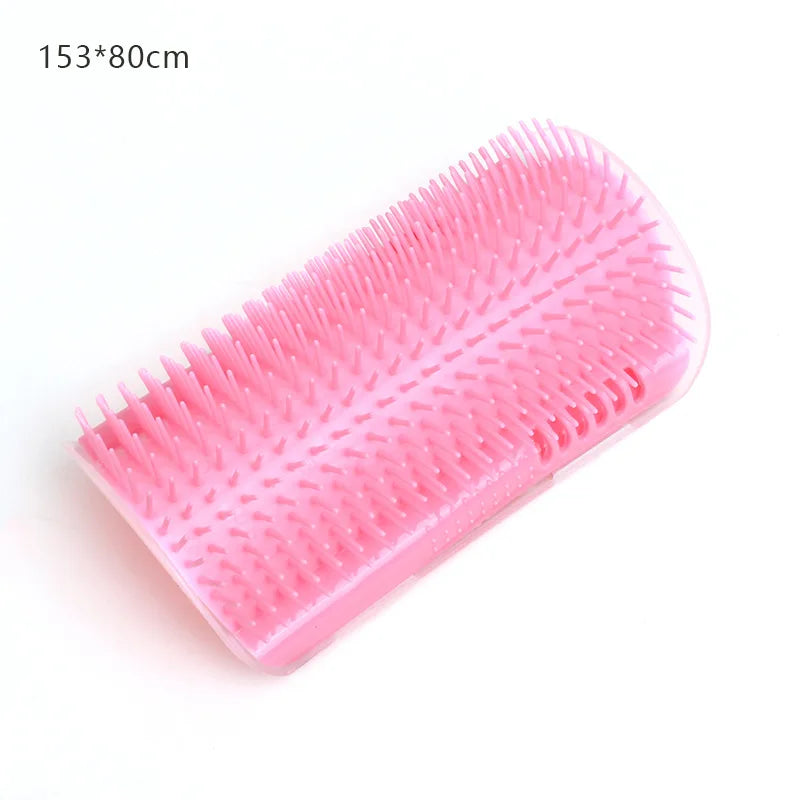 Self-Grooming Cat Corner Massager | Efficient Hair Removal Brush | Detachable Plastic Cat Grooming Comb