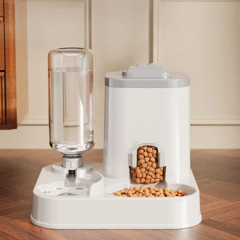 2-in-1 Gravity Pet Feeder & Water Dispenser for Cats & Dogs | Non-Electric System