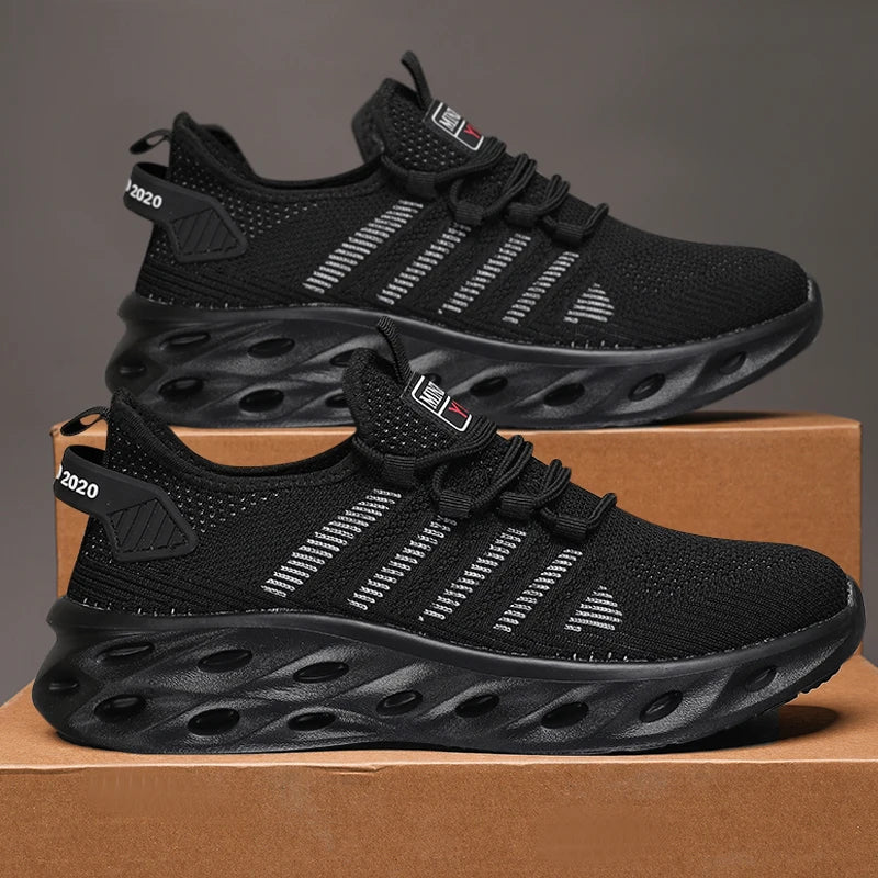 GENKCOAT Light Runner Unisex Running Shoes | Neon Yellow Cushioning | Breathable Air Mesh | Beginner Fitness