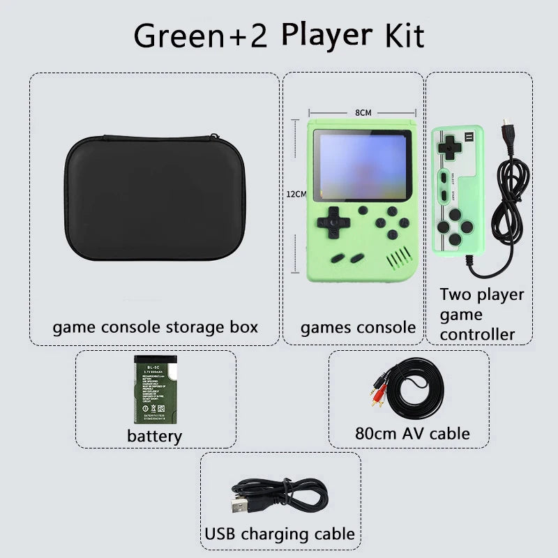 ONETOMAX Retro Handheld Game Console | Built-in 500+ Classic Games | 2 Player Support | AV Output