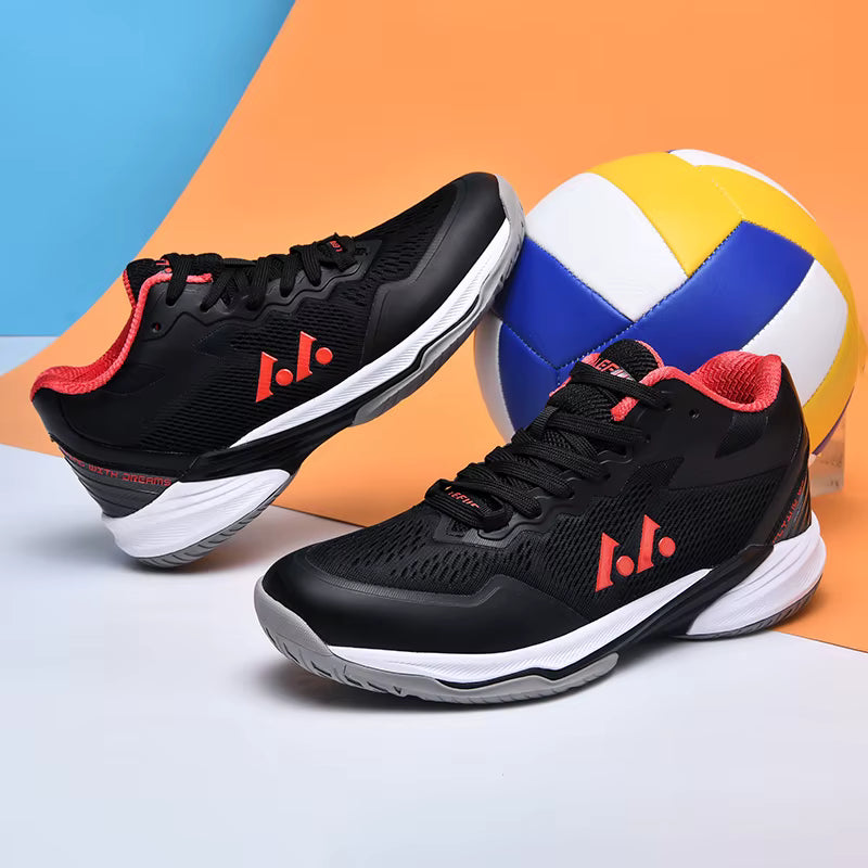 R.xjian L031 Unisex Court Shoes | Anti-Slip Rubber Outsole | Badminton, Tennis & Volleyball Sneaker | Breathable