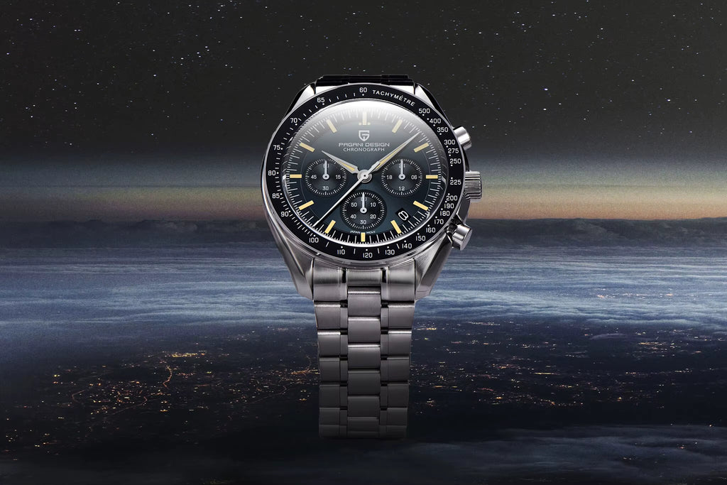 PAGANI DESIGN PD-1701 Quartz Chronograph for Men | Sapphire Crystal | 10Bar (100M) Water Resistant