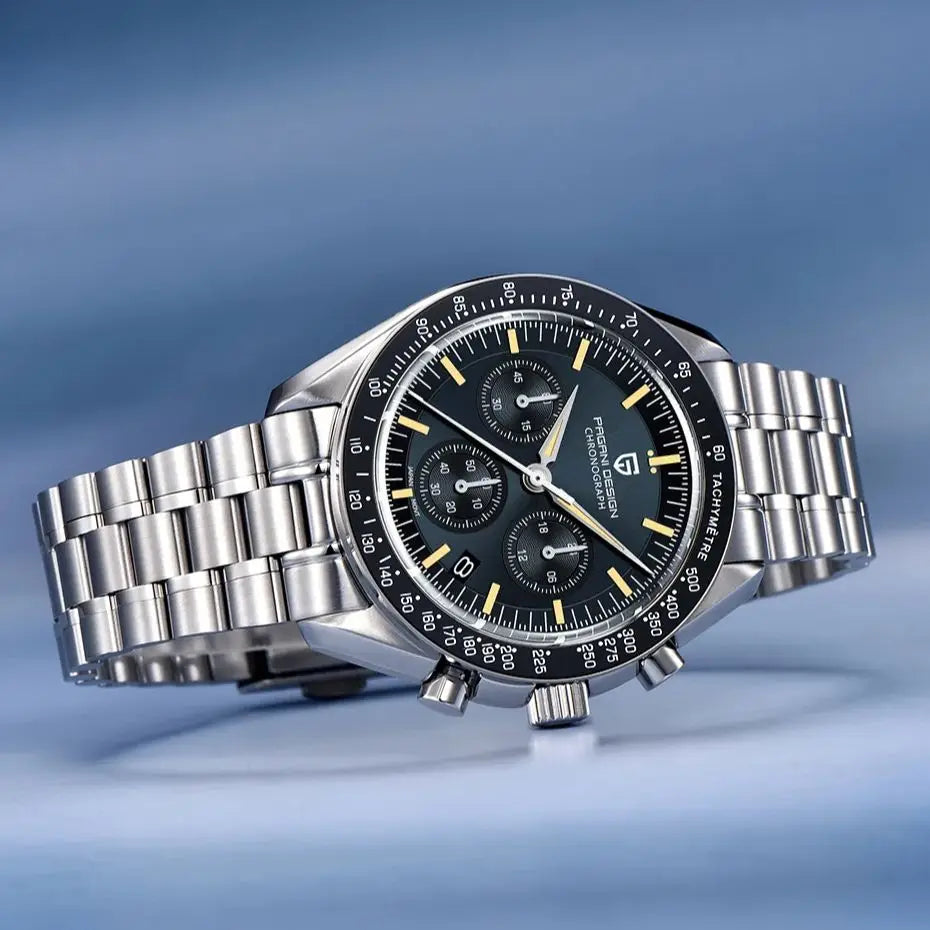 PAGANI DESIGN PD-1701 Quartz Chronograph for Men | Sapphire Crystal | 10Bar (100M) Water Resistant