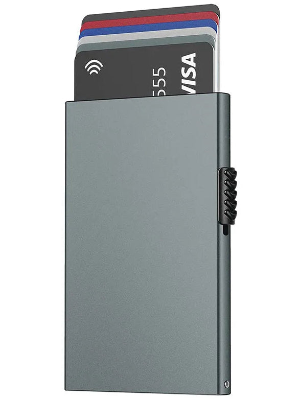 Slim Metal Card Holder Wallet | RFID Blocking Automatic Ejector | Aluminium Alloy Minimalist Design