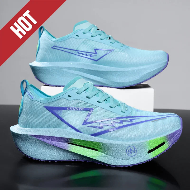 ADMAR CHUNTA Elite Men's Running Shoes | Neon Green Graffiti Sole | Lightweight & Breathable | Spring/Autumn Sneaker