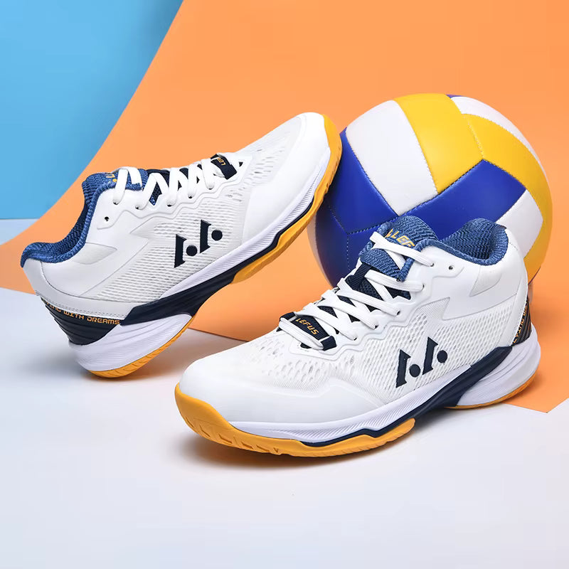 R.xjian L031 Unisex Court Shoes | Anti-Slip Rubber Outsole | Badminton, Tennis & Volleyball Sneaker | Breathable