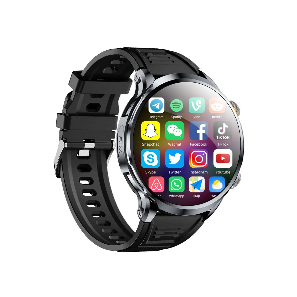 Smartwatch ZESTBOLT H18 1.95 | 4G Android 10.0 | 8MP Camera | GPS | 256GB ROM | Steel Bracelet | Wi-Fi