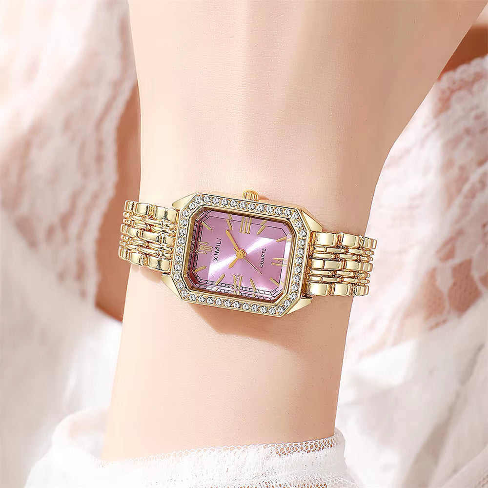 XIMILI 2025 Premium Women's Watch - Luxury Gold, Quartz Movement and Crystal Design