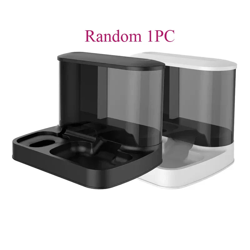 3-in-1 Automatic Cat Feeder with 2.8L Food Storage & 1L Water Dispenser – Integrated Gravity Feeding System