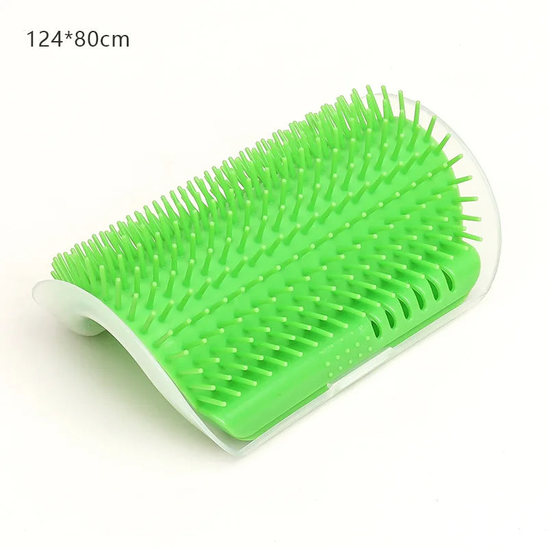 Self-Grooming Cat Corner Massager | Efficient Hair Removal Brush | Detachable Plastic Cat Grooming Comb