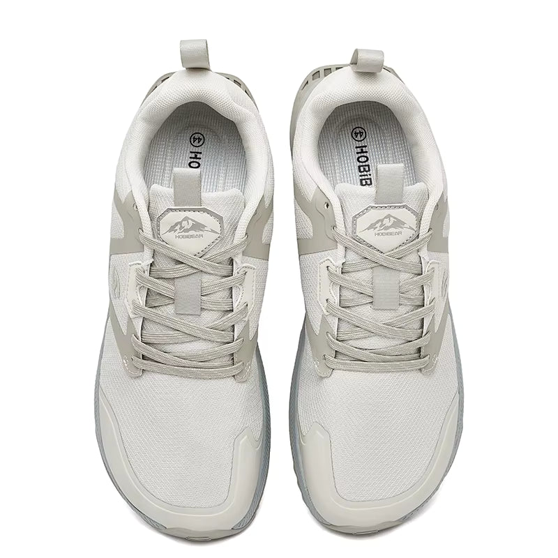 HOBIBEAR Men's Casual Trail Sneaker | Non-slip Rubber Outsole | Hiking & Walking Shoe | Green/Black/Pink