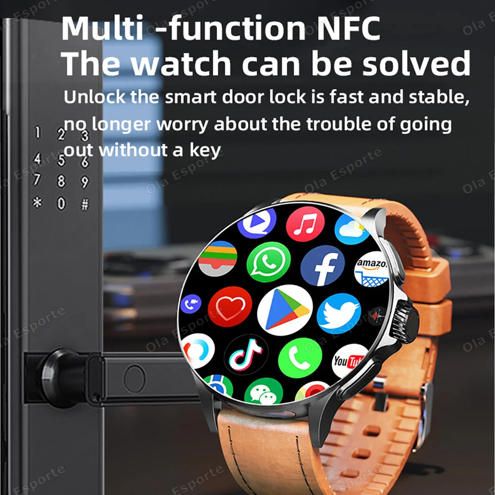 4G/5G Series 8 Ultra Smartwatch – Dual Camera, Wi-Fi, GPS and 1.95" AMOLED Screen