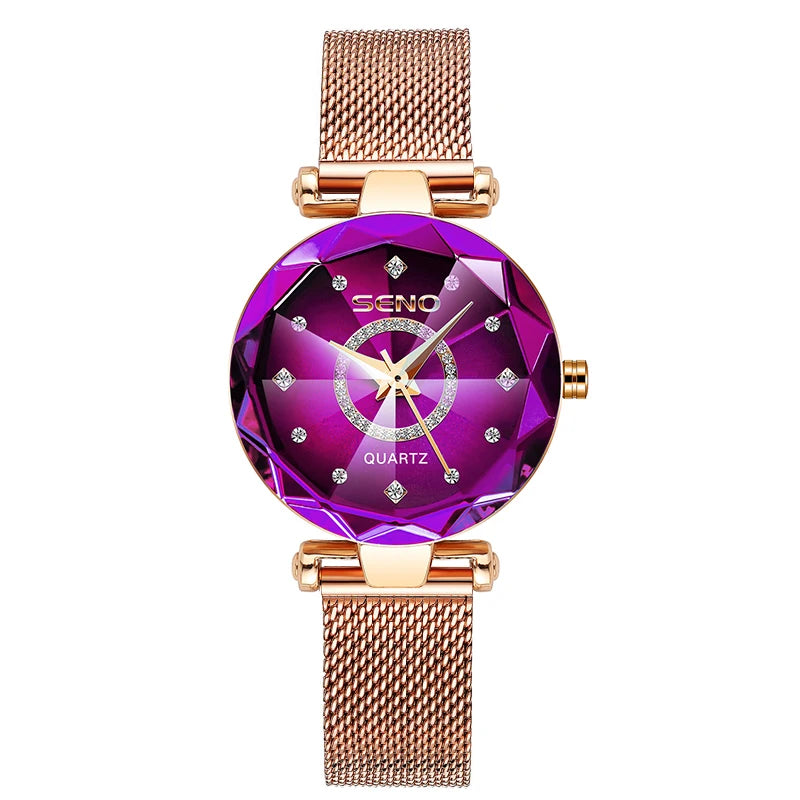 SENO Ocean Star Crystal 2025 Luxury Women's Watch