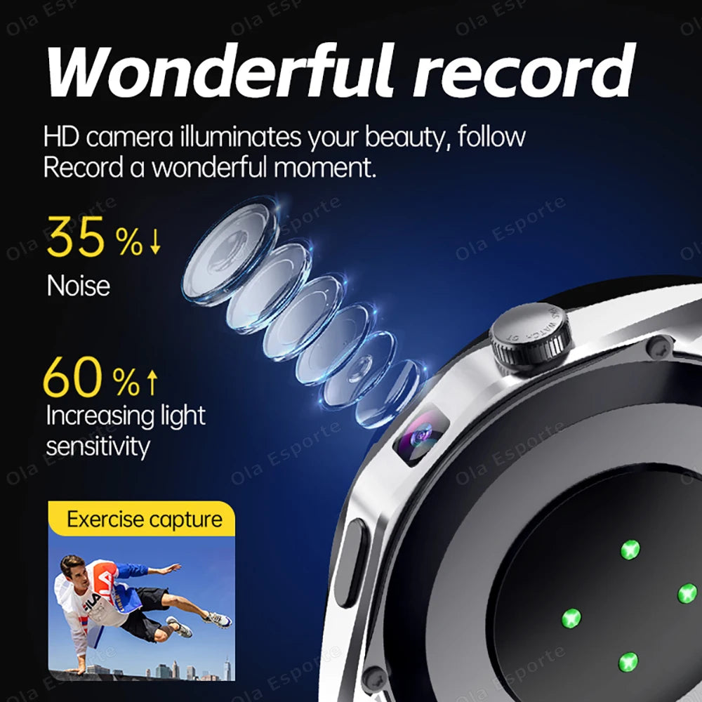 Smartwatch | Android System | Video Calls | Facial Recognition | 4G/5G | SIM Card | GPS | Wi-Fi | Long Battery Life.