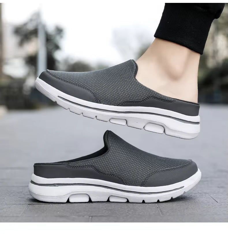 Ngouxm Men's Air Mesh Clog Slipper | Slip-On Backless Shoe | Lightweight EVA Outsole | Summer Breathable