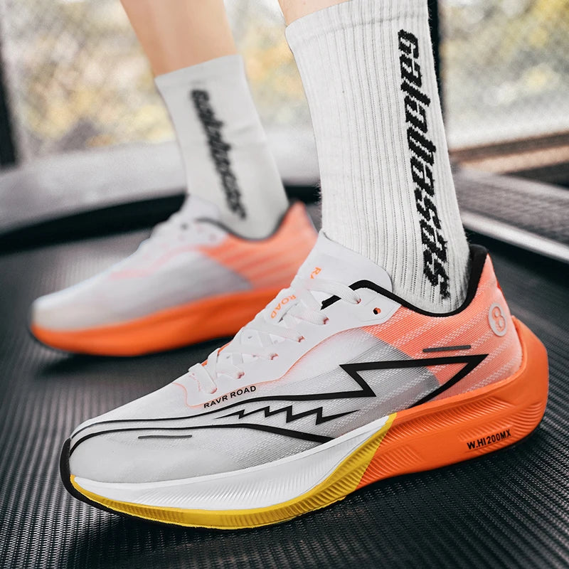 LETCOMFIT RAVR ROAD Men's Running Shoes | Lightweight Air Mesh | High Propulsion Outsole | Breathable Sneaker