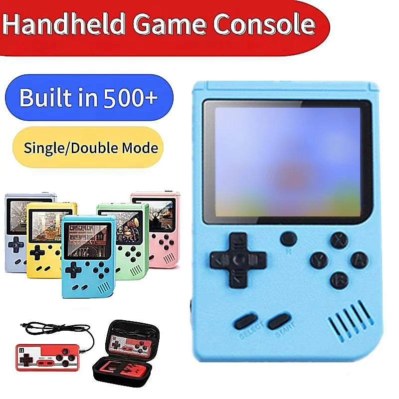 ONETOMAX Retro Handheld Game Console | Built-in 500+ Classic Games | 2 Player Support | AV Output