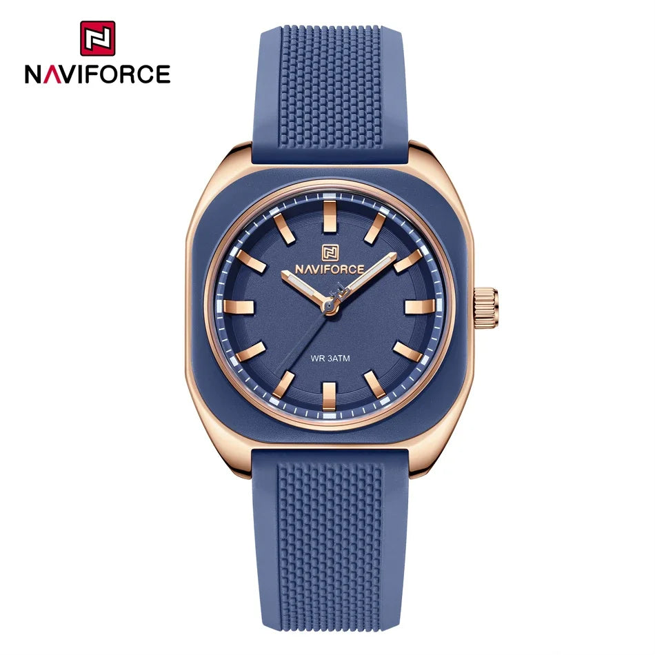 NAVIFORCE NF 5061 Women's Watch, Quartz Movement and Silicone Strap.