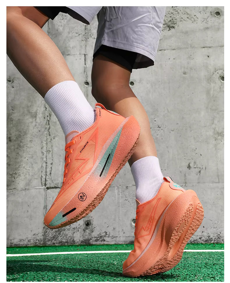 ADMAR CHUNTA Elite Men's Running Shoes | Neon Green Graffiti Sole | Lightweight & Breathable | Spring/Autumn Sneaker