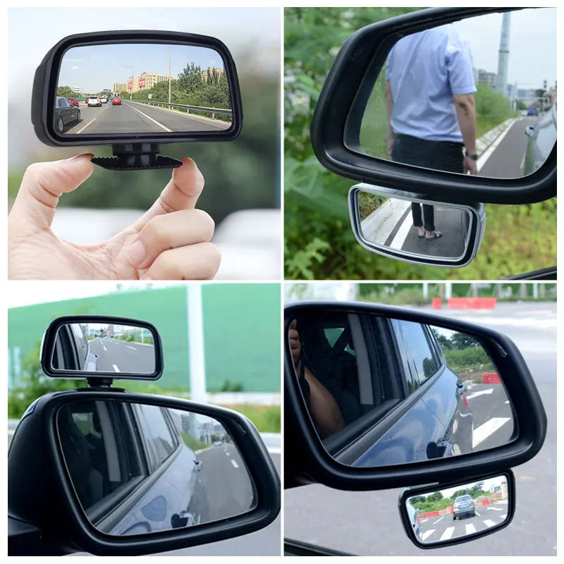 Auxiliary Blind Spot Mirror 360° Rearview Mirror | Parking Mirror for Front Wheel SEAMETAL