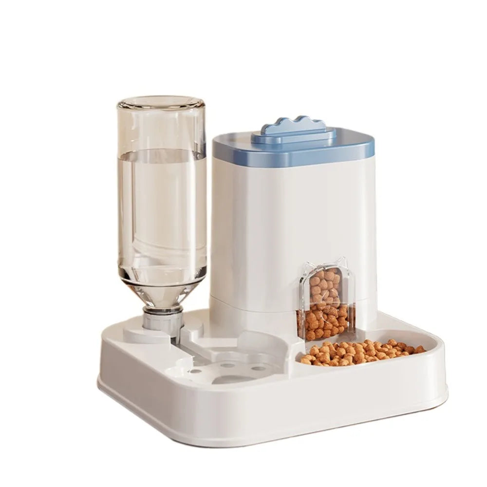 2-in-1 Gravity Pet Feeder & Water Dispenser for Cats & Dogs | Non-Electric System