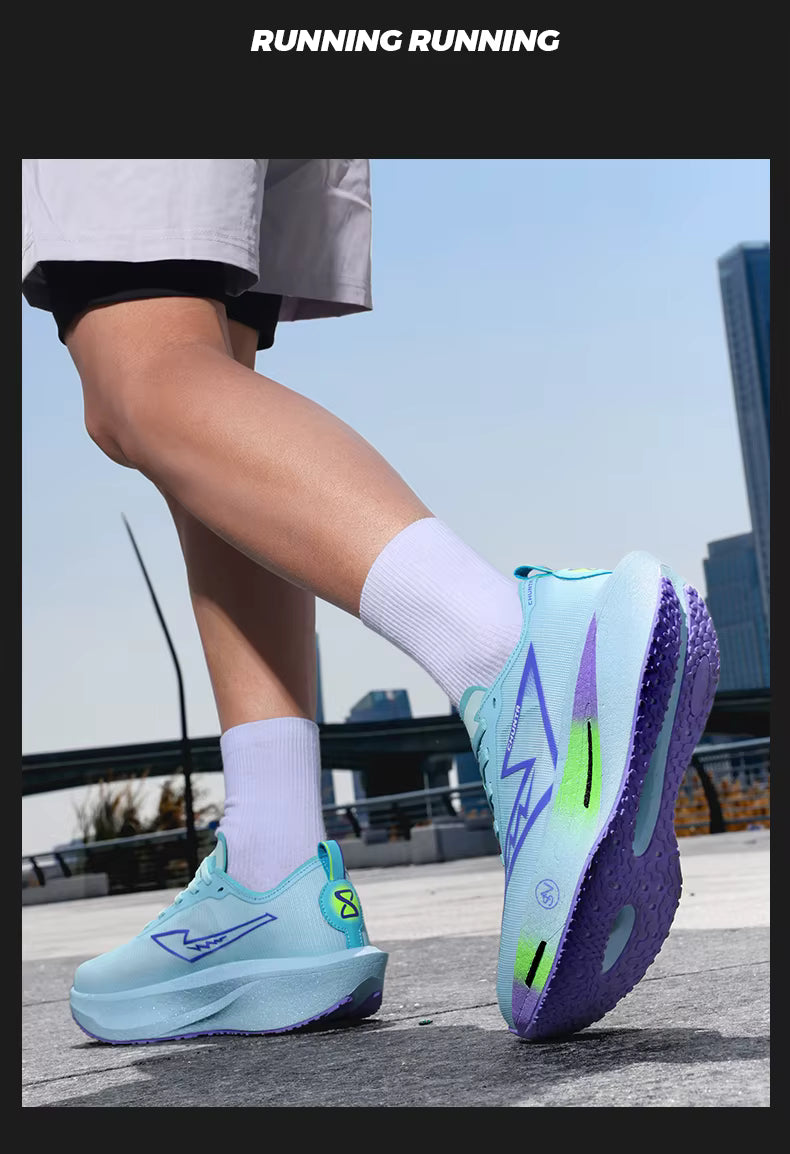 ADMAR CHUNTA Elite Men's Running Shoes | Neon Green Graffiti Sole | Lightweight & Breathable | Spring/Autumn Sneaker